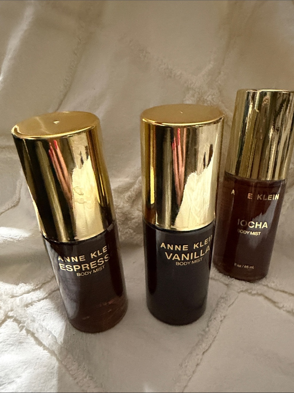Anne Klein Body Mist Trio in Gold & Brown